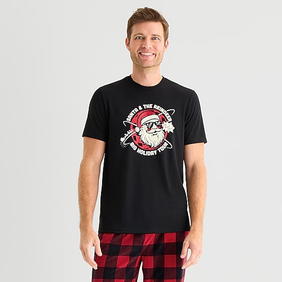 North Pole Trading Co. Crew Neck Short Sleeve Matching Family Pajama Top