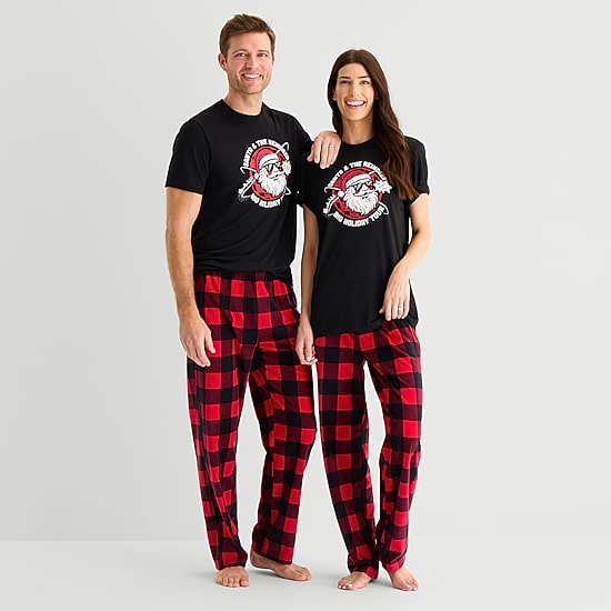 North Pole Trading Co. Crew Neck Short Sleeve Matching Family Pajama Top