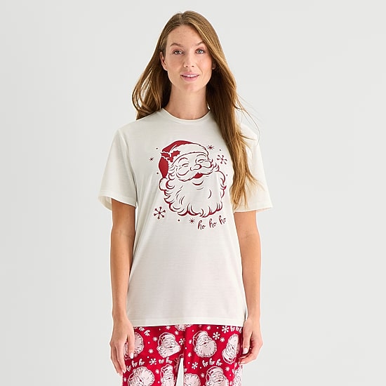 North Pole Trading Co. Crew Neck Short Sleeve Matching Family Pajama Top