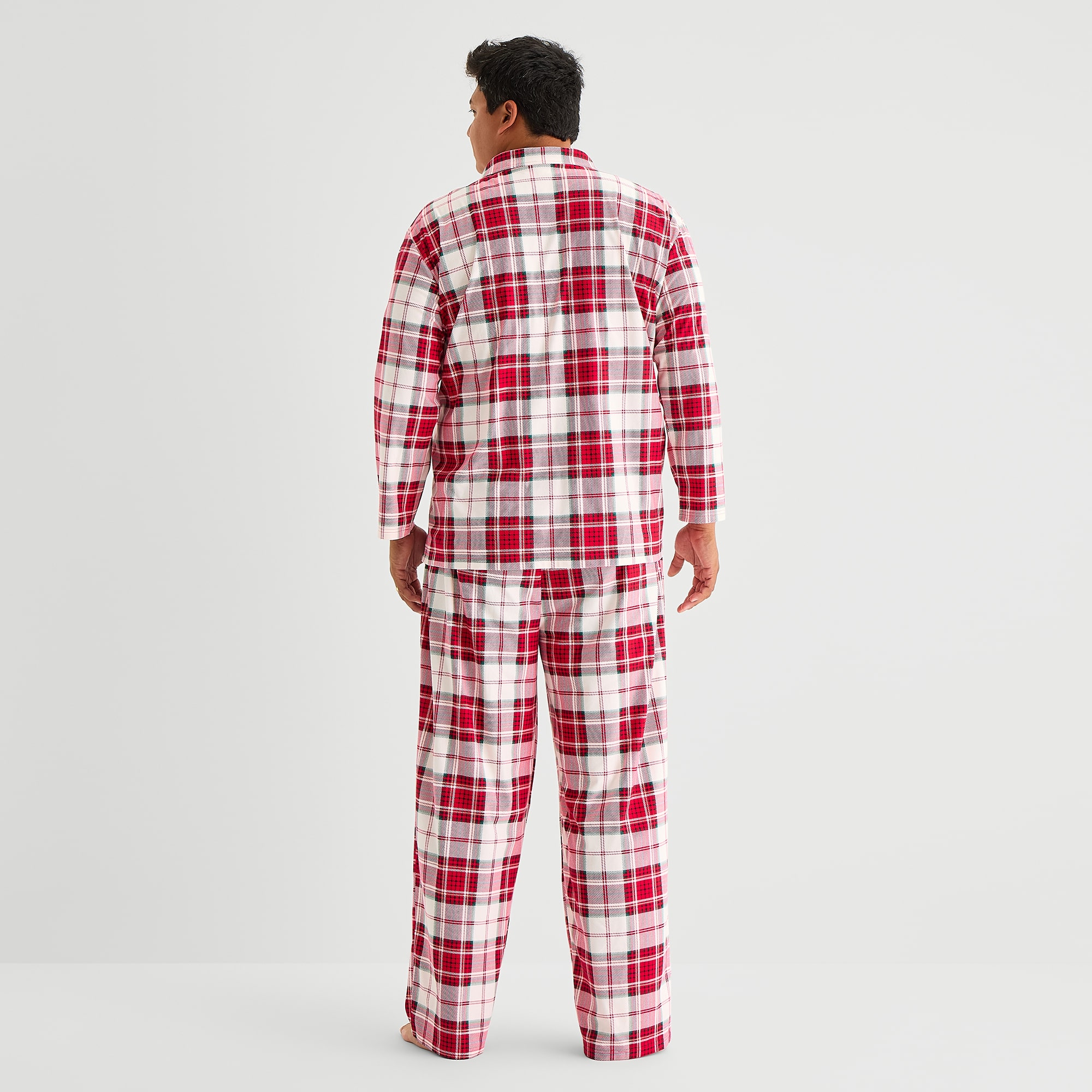 North Pole Trading Co. Mens Fleece Long Sleeve 2-pc. Big and Tall Pajama Set