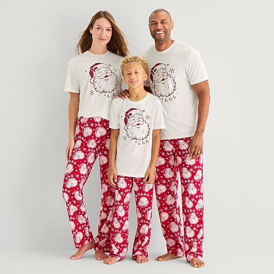 North Pole Trading Co. Crew Neck Short Sleeve Matching Family Pajama Top