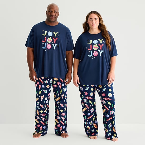 North Pole Trading Co. Unisex Adult Plus Fleece Matching Family Pajama Pants