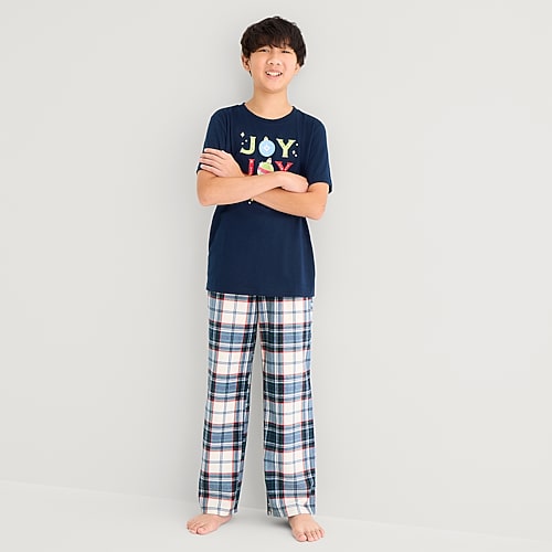 North Pole Trading Co . Unisex Fleece Matching Family Pajama Pants In Blue