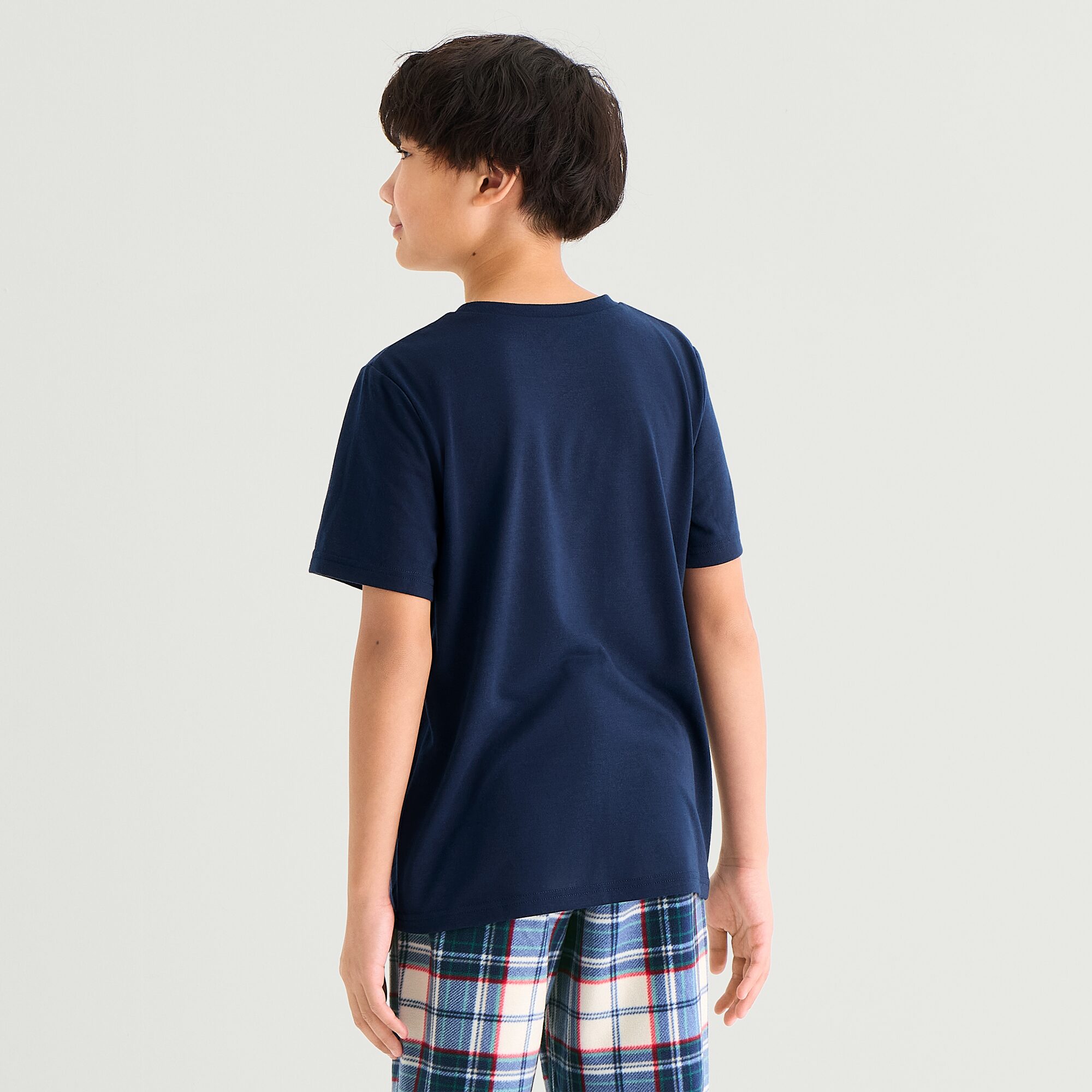 North Pole Trading Co. Little & Big Kid Crew Neck Short Sleeve Pajama Top