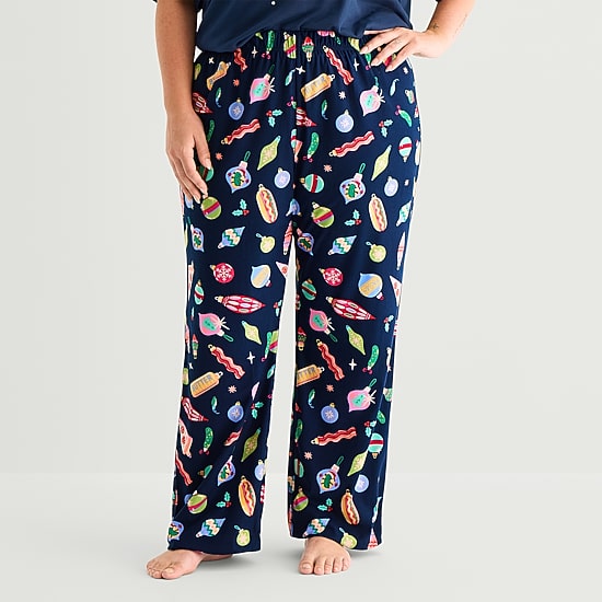 North Pole Trading Co. Unisex Adult Plus Fleece Matching Family Pajama Pants