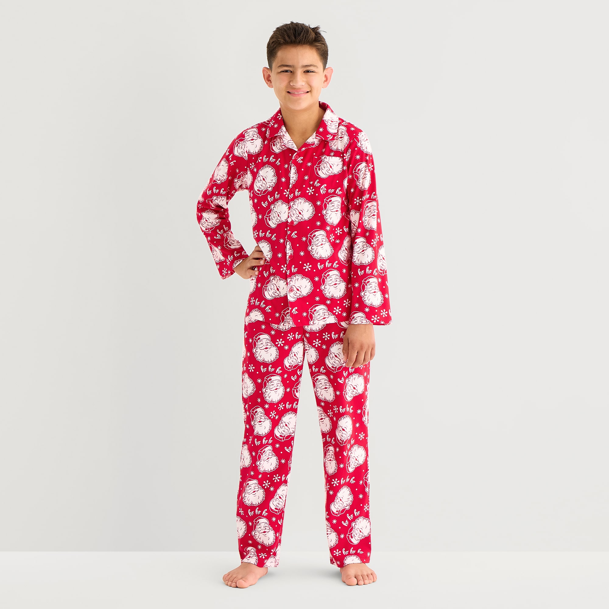 North Pole Trading Co. Little & Big Kid Unisex Long Sleeve 2-pc. Matching Family Pajama Set