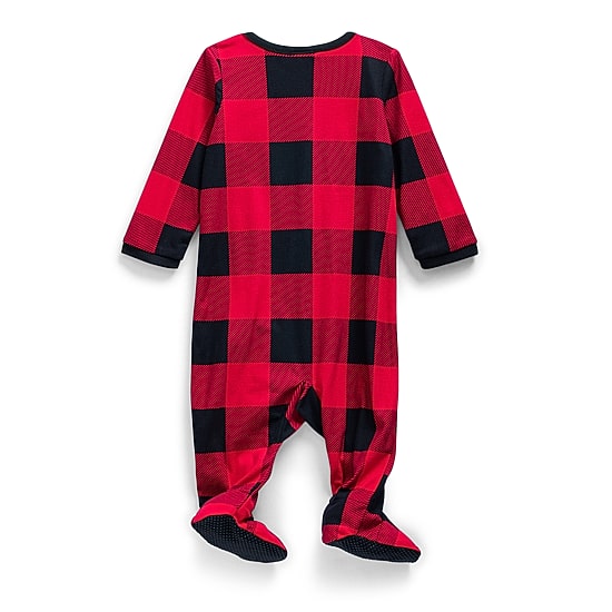 North Pole Trading Co. Baby Unisex Fleece Long Sleeve Crew Neck Matching Family Footed Pajamas