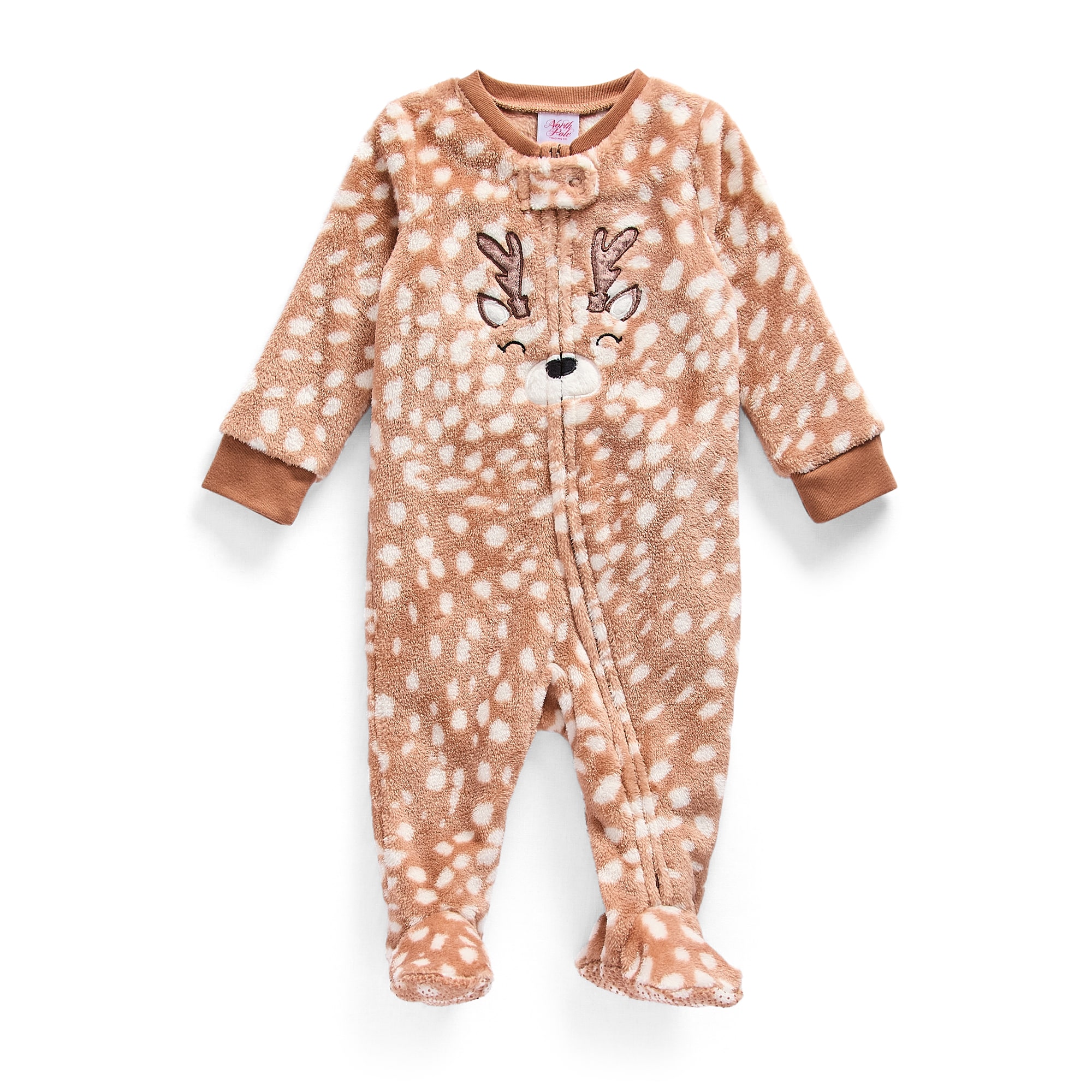 North Pole Trading Co. Little & Big Kid Fleece Long Sleeve Crew Neck Matching Family One Piece Pajama