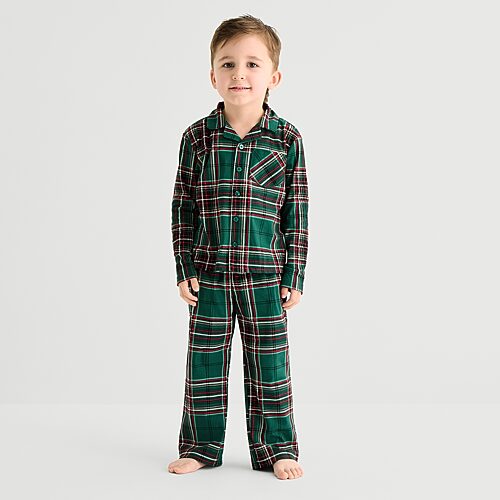 North Pole Trading Co Babies' . Toddler Boys Fleece Long Sleeve 2-pc. Pajama Set In Green