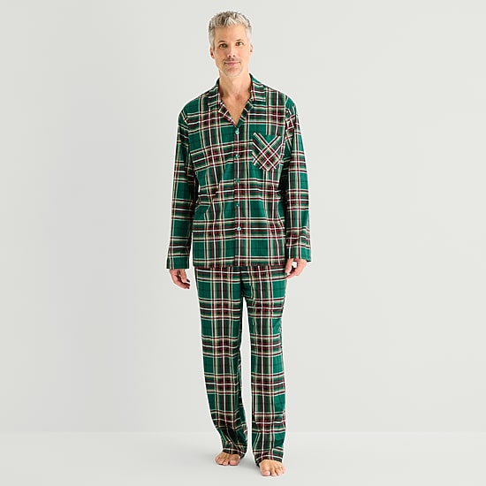 North Pole Trading Co. Mens Fleece Long Sleeve 2-pc. Matching Family Pajama Set