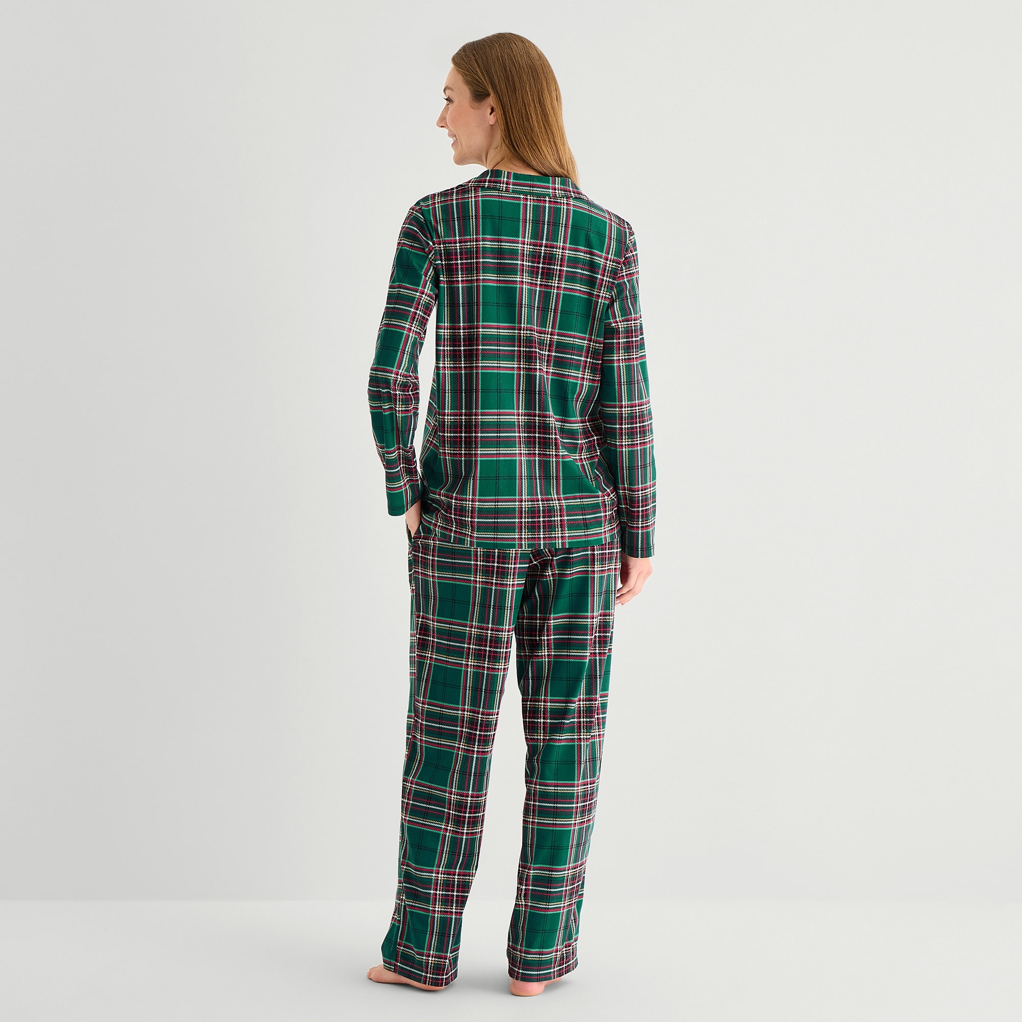 North Pole Trading Co. Womens Fleece Long Sleeve 2-pc. Pajama Set