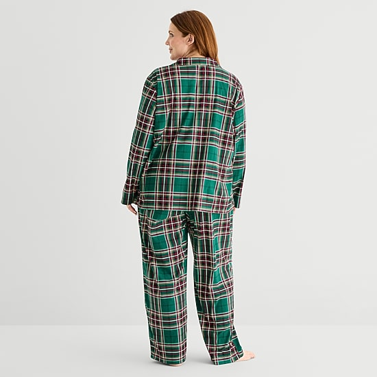North Pole Trading Co. Womens Fleece Long Sleeve 2-pc. Matching Family Pajama Set