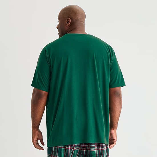 North Pole Trading Co. Unisex Adult Crew Neck Short Sleeve Matching Family Plus Pajama Top