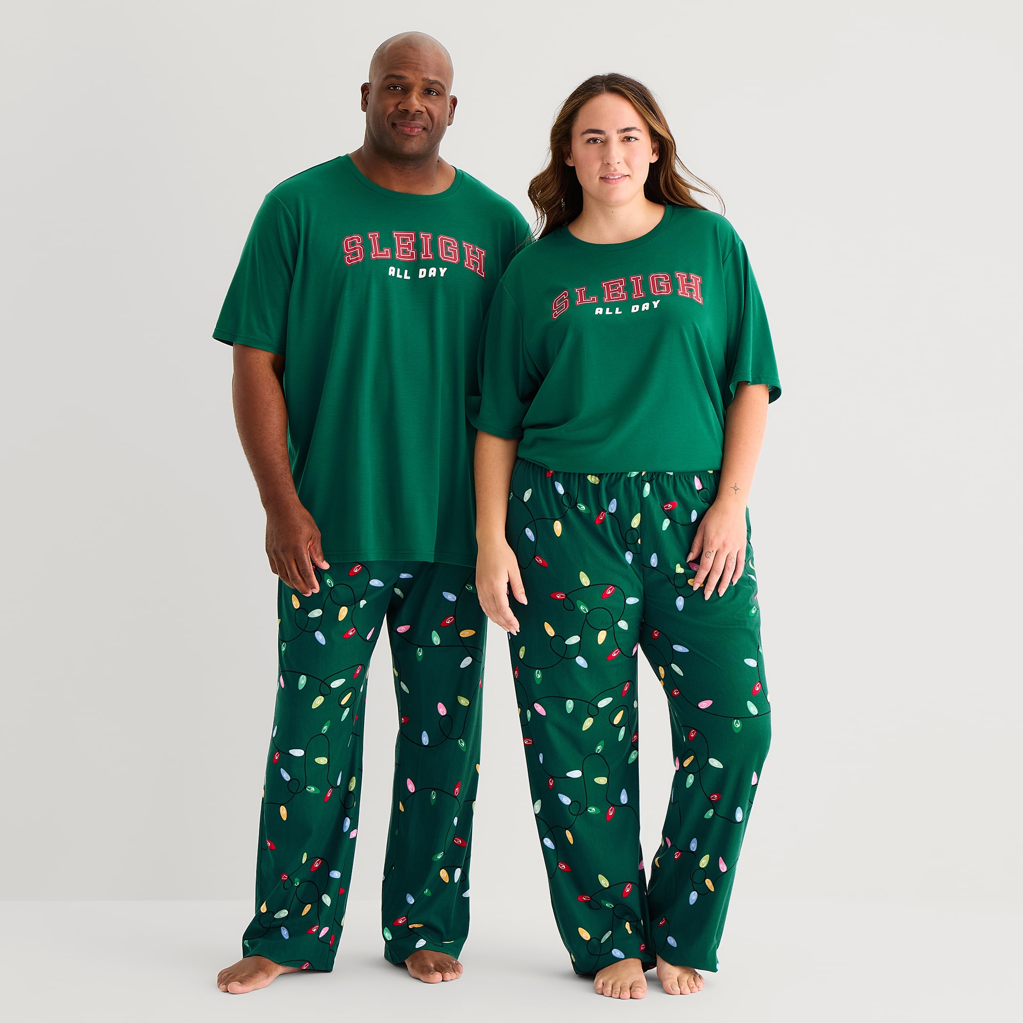North Pole Trading Co. Unisex Adult Plus Fleece Matching Family Pajama Pants