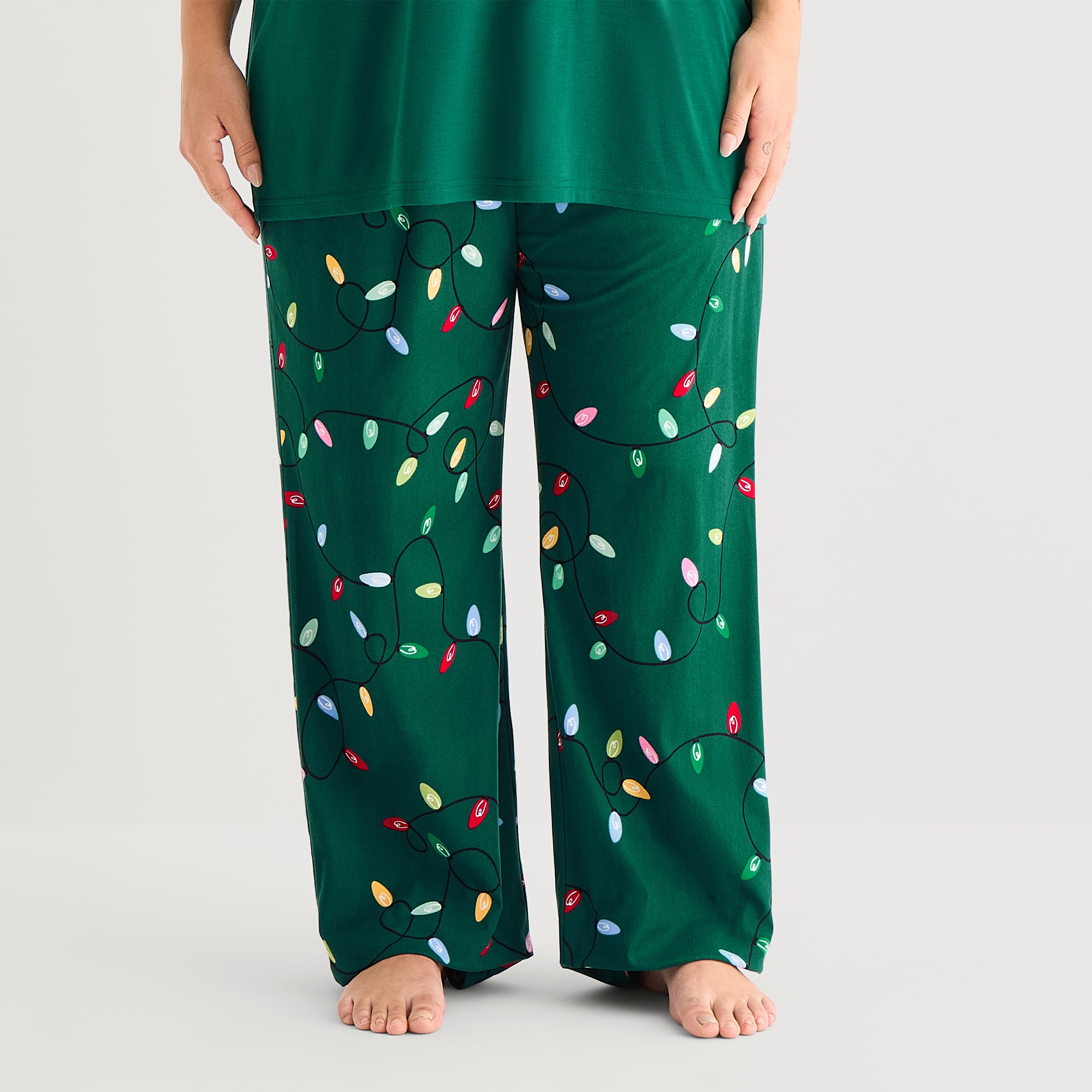 North Pole Trading Co. Unisex Adult Plus Fleece Matching Family Pajama Pants