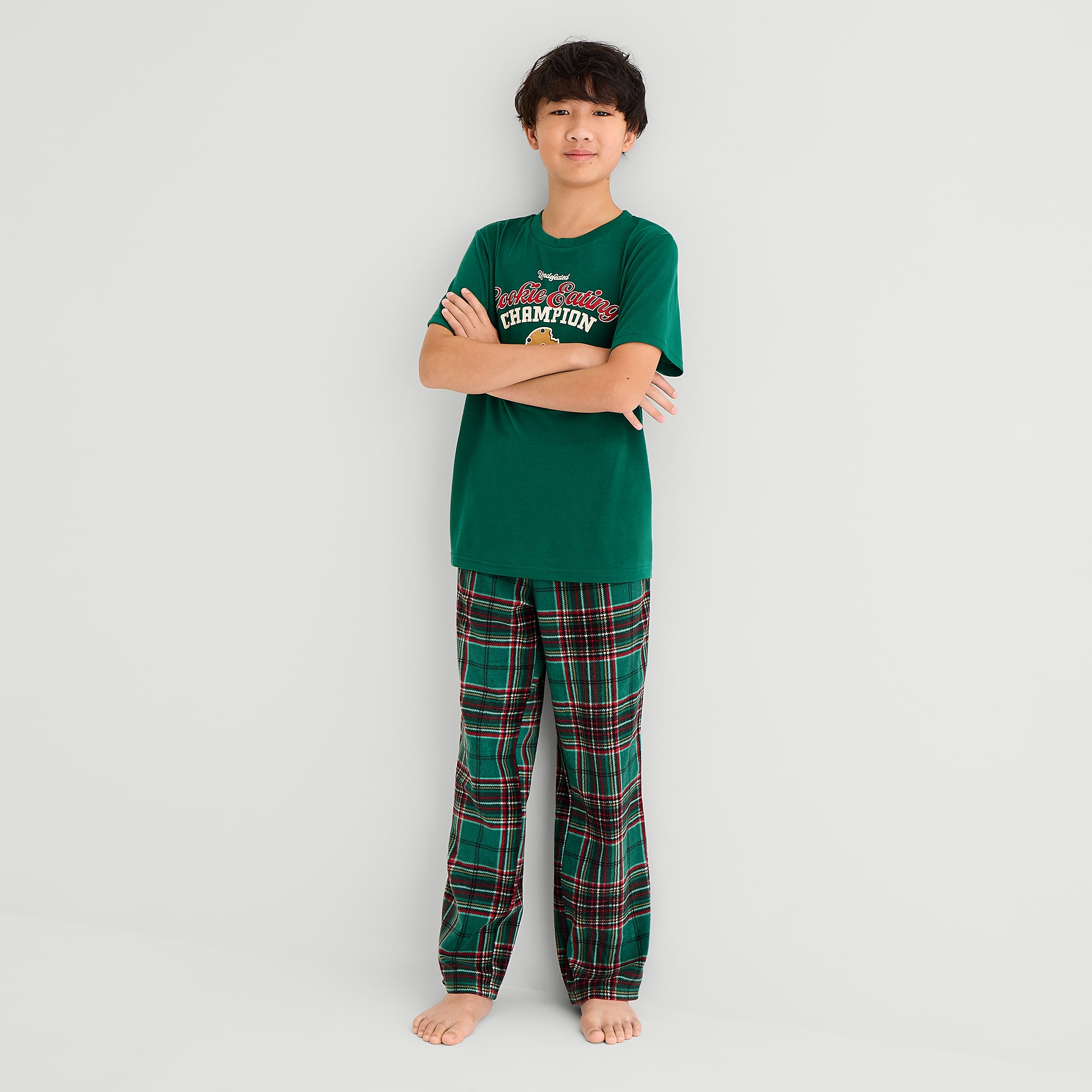 North Pole Trading Co. Mix & Match Little Big Kid Unisex Fleece Matching Family Pajama Pants