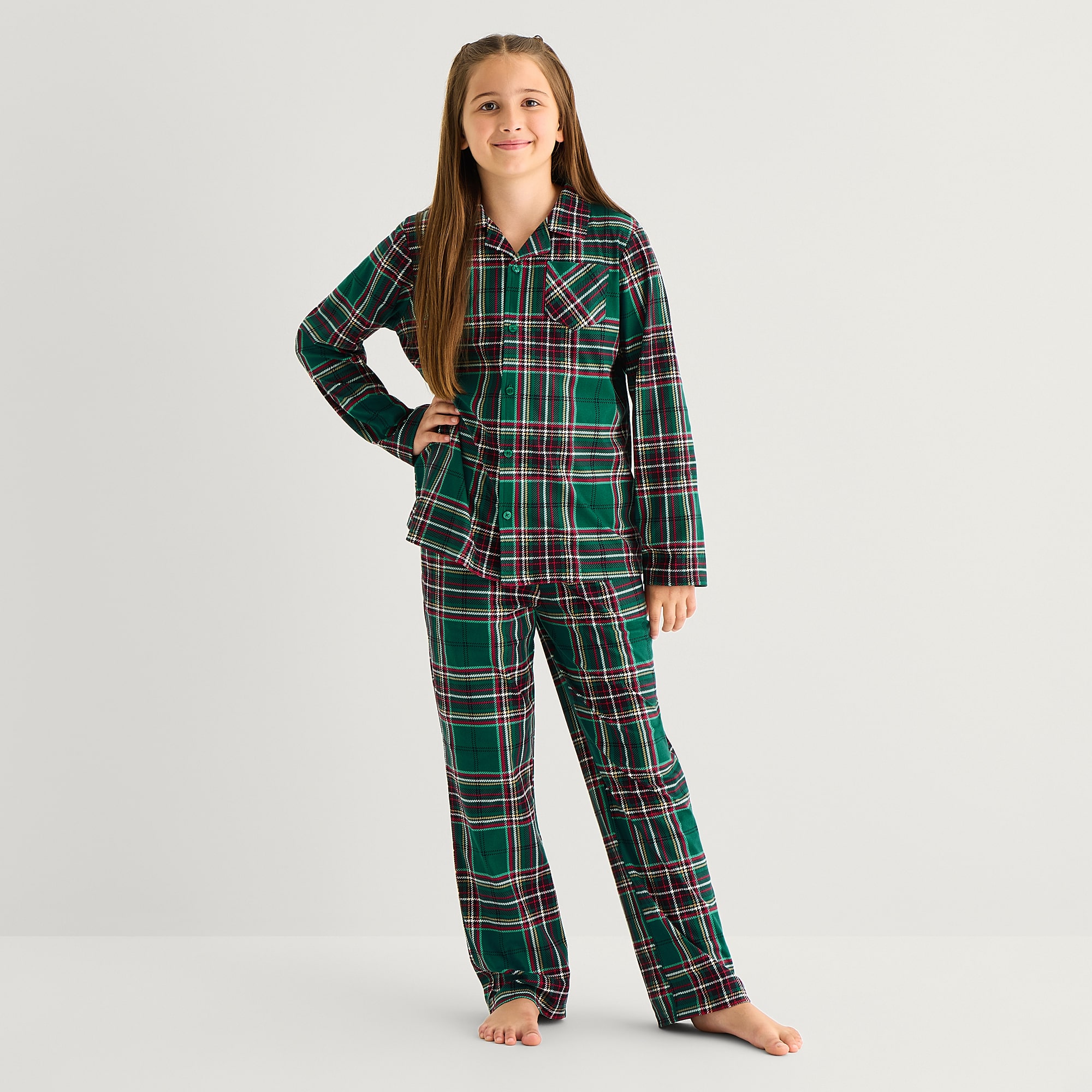 North Pole Trading Co. Little & Big Kid Boys Long Sleeve 2-pc. Pajama Set