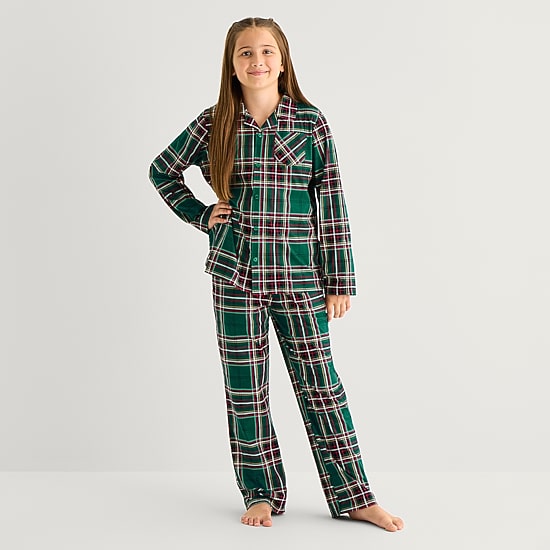 North Pole Trading Co. Little & Big Kid Unisex Long Sleeve 2-pc. Matching Family Pajama Set