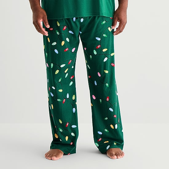North Pole Trading Co. Unisex Adult Plus Fleece Matching Family Pajama Pants
