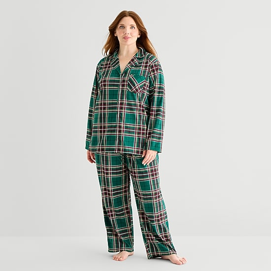 North Pole Trading Co. Womens Fleece Long Sleeve 2-pc. Matching Family Pajama Set