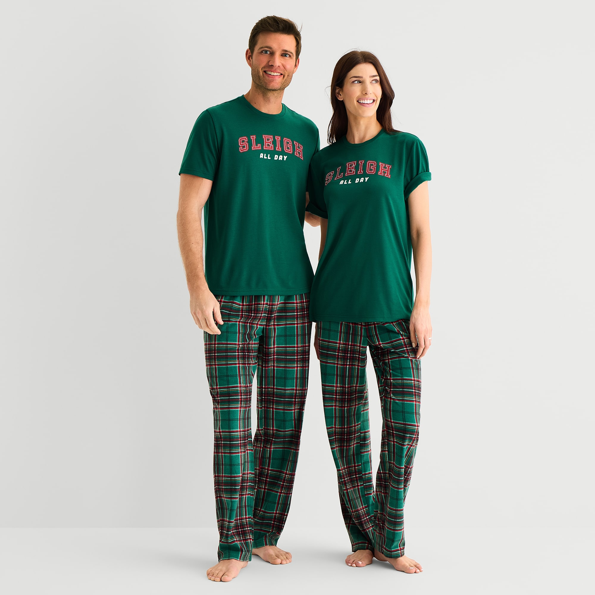 North Pole Trading Co. Crew Neck Short Sleeve Matching Family Pajama Top