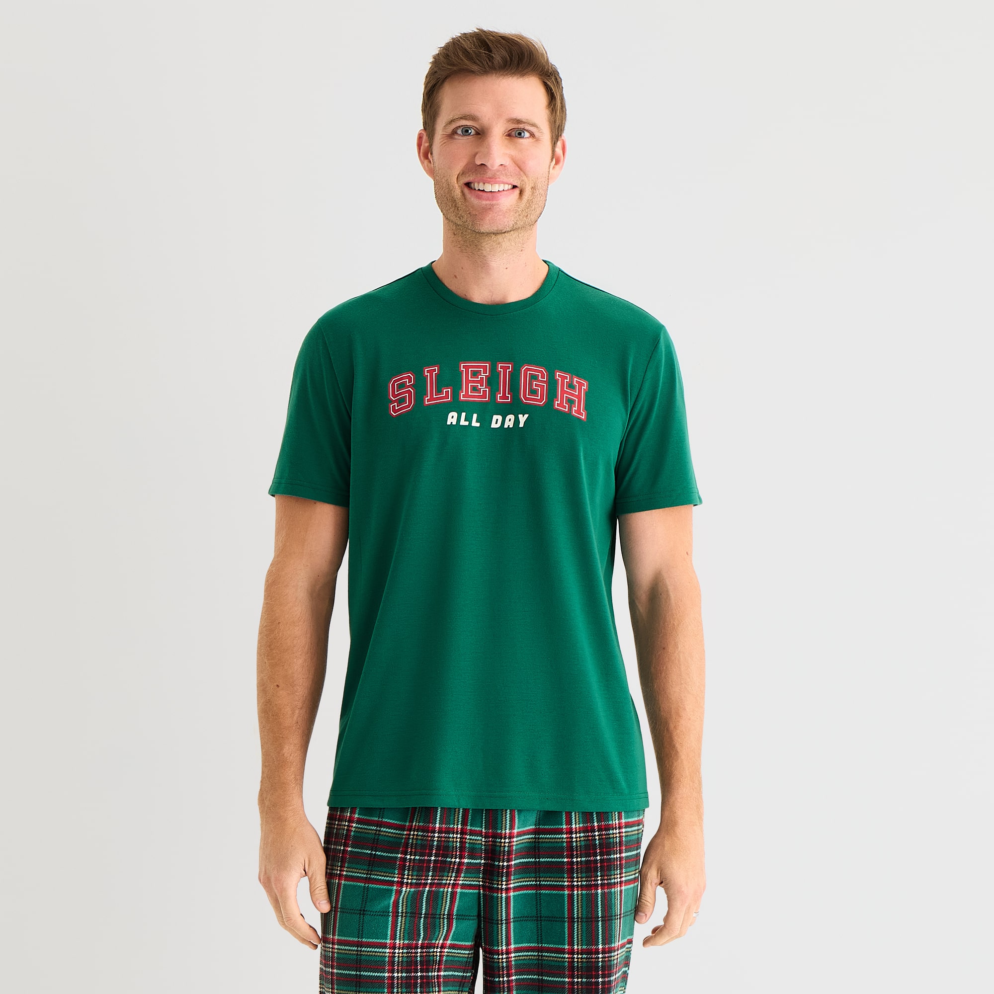 North Pole Trading Co. Crew Neck Short Sleeve Matching Family Pajama Top