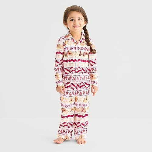 North Pole Trading Co Babies' . Toddler Unisex Fleece Long Sleeve 2-pc. Matching Family Pajama Set In White