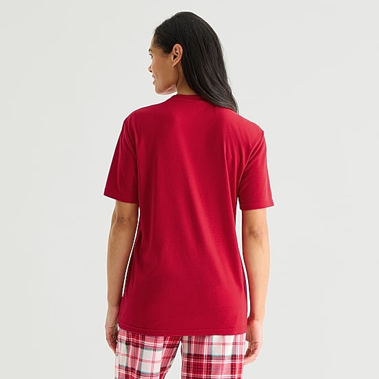 North Pole Trading Co. Unisex Adult Crew Neck Short Sleeve Matching Family Pajama Top