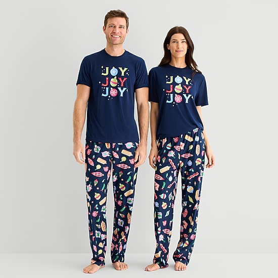 North Pole Trading Co. Crew Neck Short Sleeve Matching Family Pajama Top