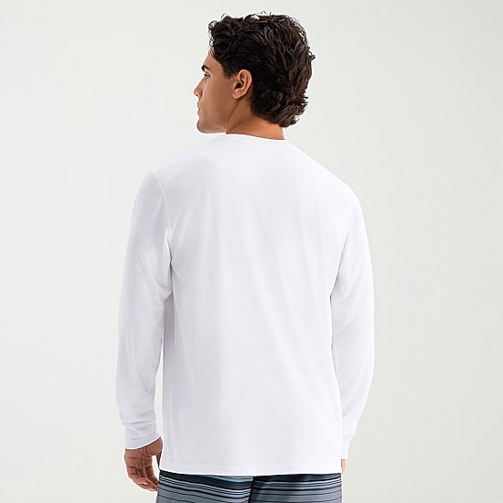 Burnside Mens Crew Neck Long Sleeve Quick Dry T-Shirt
