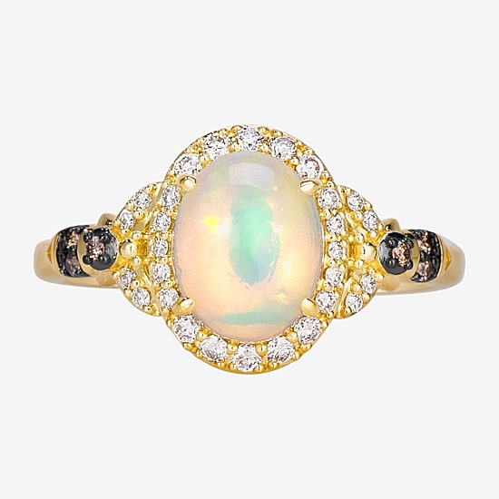 Le Vian Grand Sample Sale Le Vian Grand Sample Sale Limited Quantities! Womens 1/5 CT. Genuine White Opal 14K Gold Oval Cocktail Ring