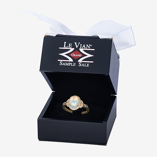 Le Vian Grand Sample Sale Le Vian Grand Sample Sale Limited Quantities! Womens 1/5 CT. Genuine White Opal 14K Gold Oval Cocktail Ring