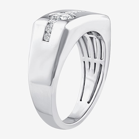 (F / Vs2) Mens 3/4 CT. T.W. Lab Grown White Diamond 14K Gold Engagement Ring