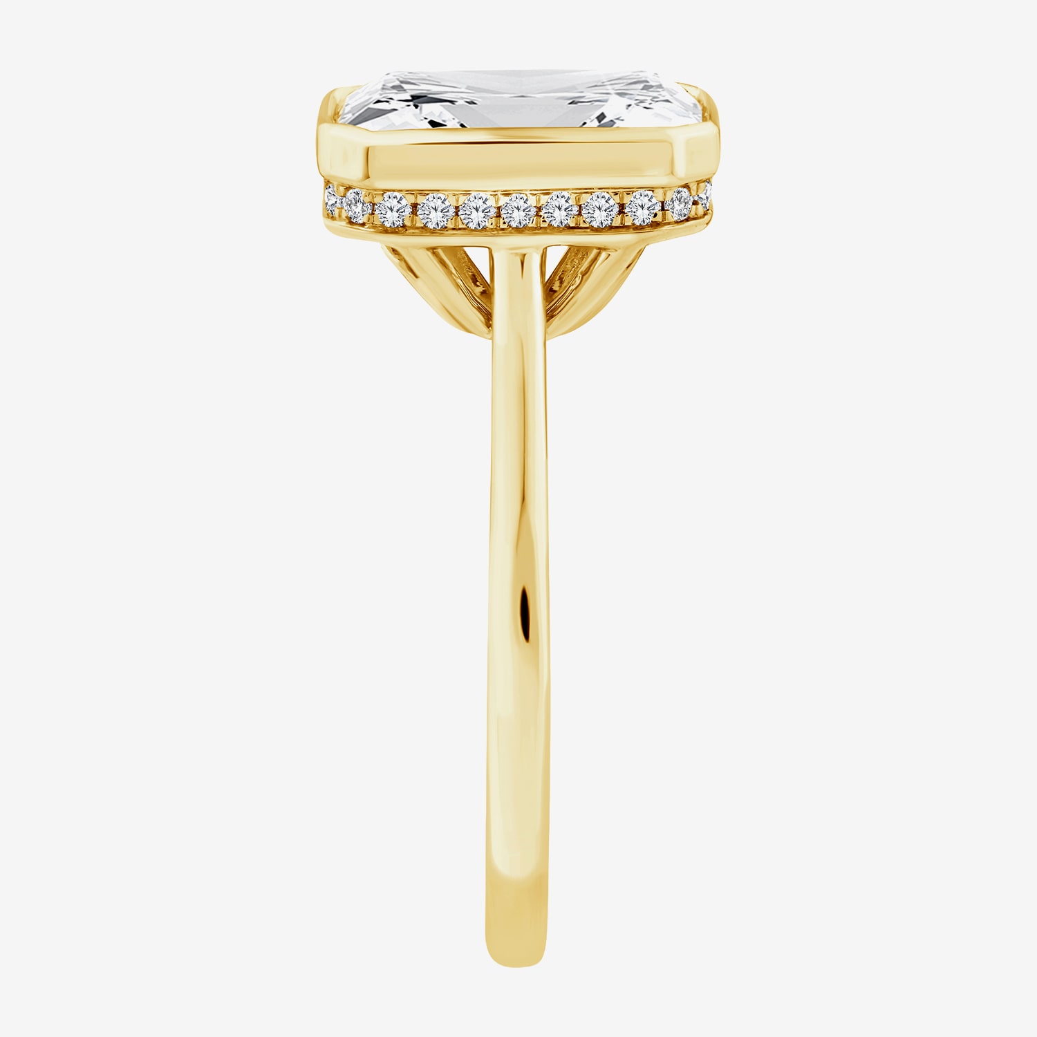(F / Vs2) Womens 3 1/2 CT. T.W Lab Grown White Diamond 14K Gold Engagement Ring