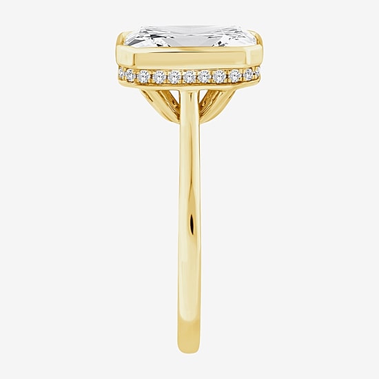 (F / Vs2) Womens 3 1/2 CT. T.W Lab Grown White Diamond 14K Gold Engagement Ring