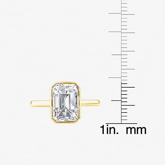 (F / Vs2) Womens 3 1/2 CT. T.W Lab Grown White Diamond 14K Gold Engagement Ring