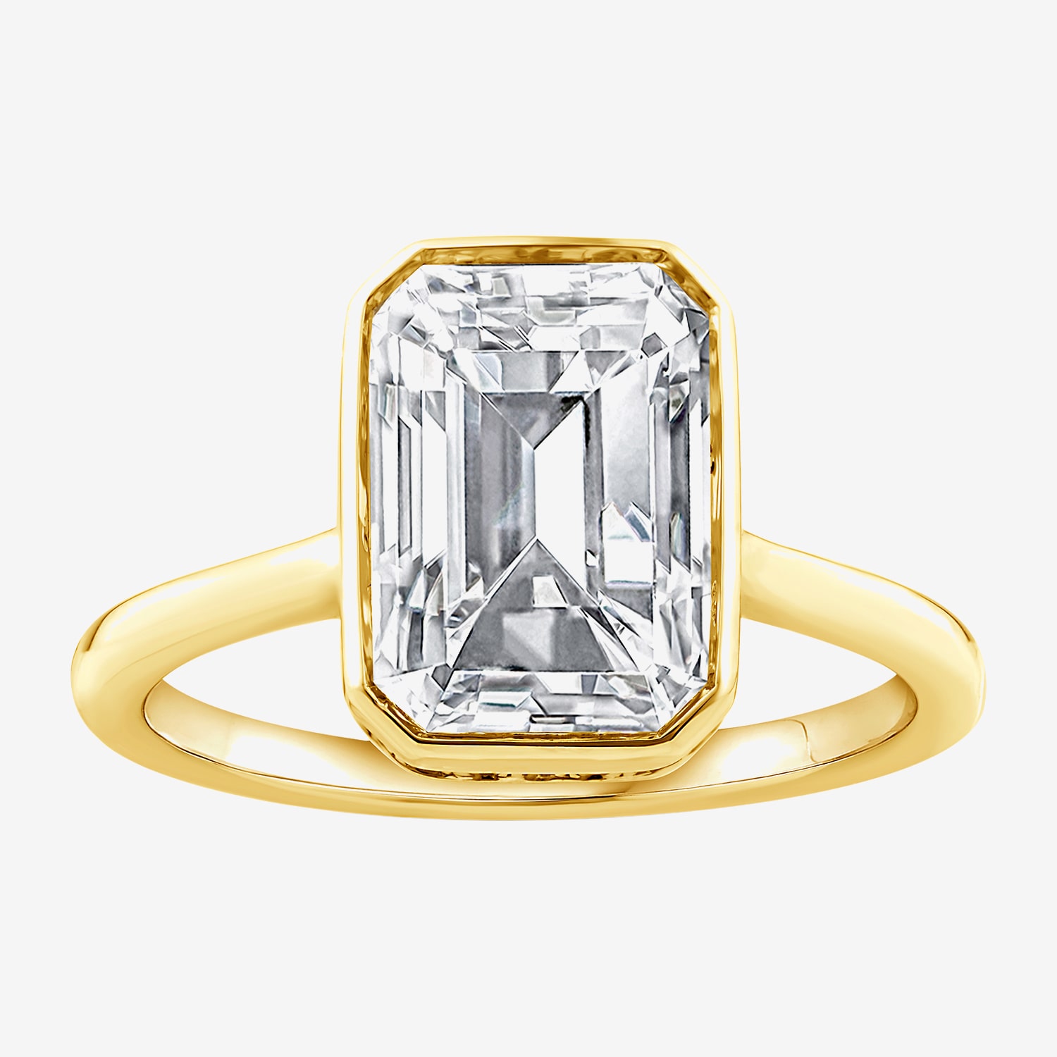 (F / Vs2) Womens 3 1/2 CT. T.W Lab Grown White Diamond 14K Gold Engagement Ring