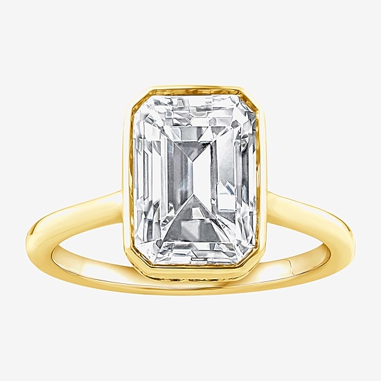 (F / Vs2) Womens 3 1/2 CT. T.W Lab Grown White Diamond 14K Gold Engagement Ring