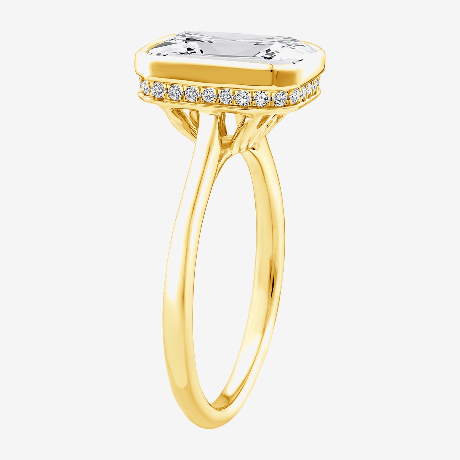 (F / Vs2) Womens 3 1/2 CT. T.W Lab Grown White Diamond 14K Gold Engagement Ring