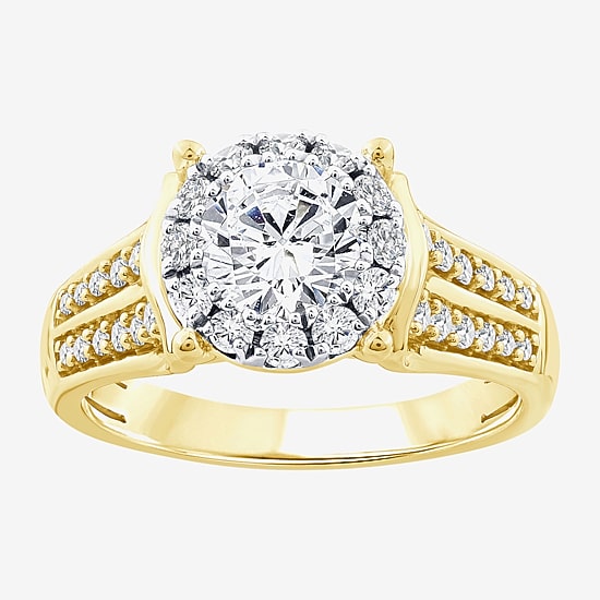 F / Vs2) Womens 1 1/2 CT. T.W. Lab Grown White Diamond Sterling