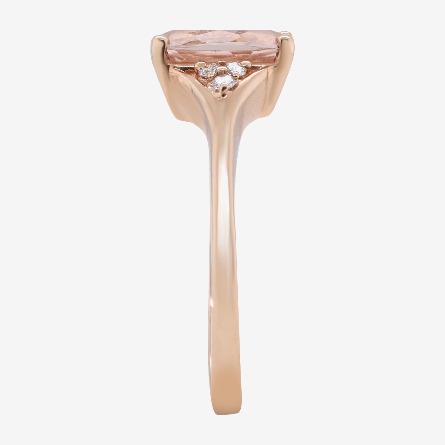 LIMITED QUANTITIES! Womens 1/10 CT. T.W. Genuine Pink Morganite 14K Rose Gold Cocktail Ring
