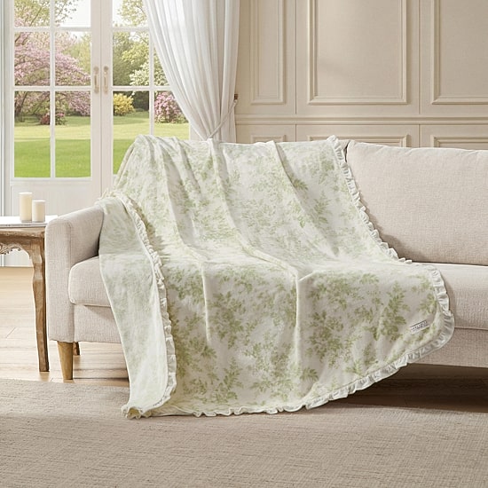 Laura Ashley Annalise Washable Throw