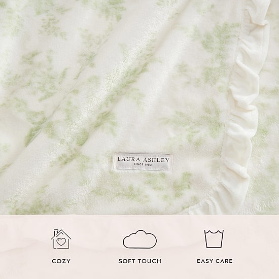Laura Ashley Annalise Washable Throw