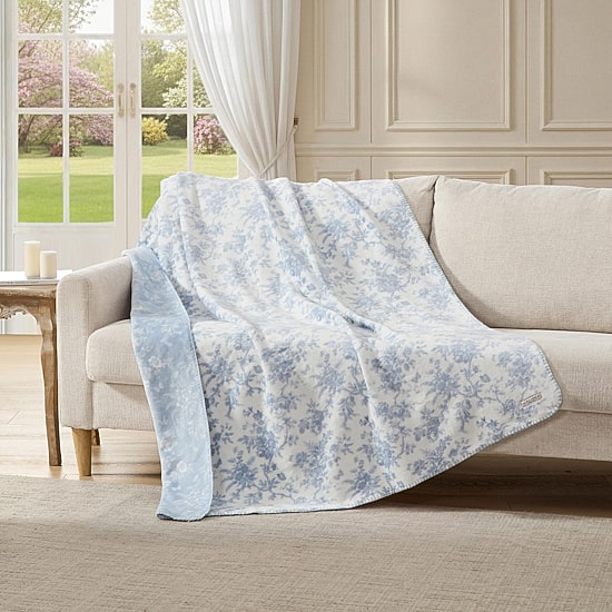 Laura Ashley Bedford Washable Throw