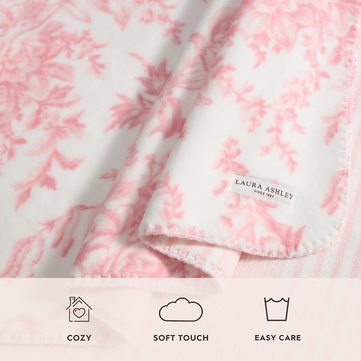 Laura Ashley Bedford Washable Throw