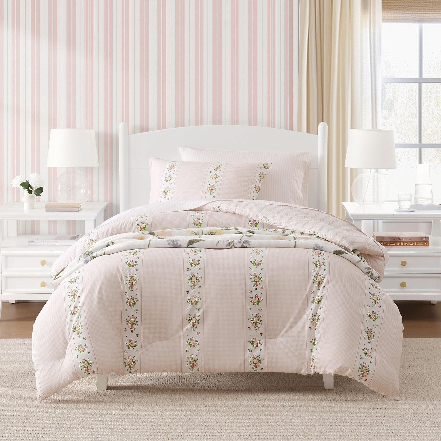 Martha Stewart Josephine Floral Washable Throw