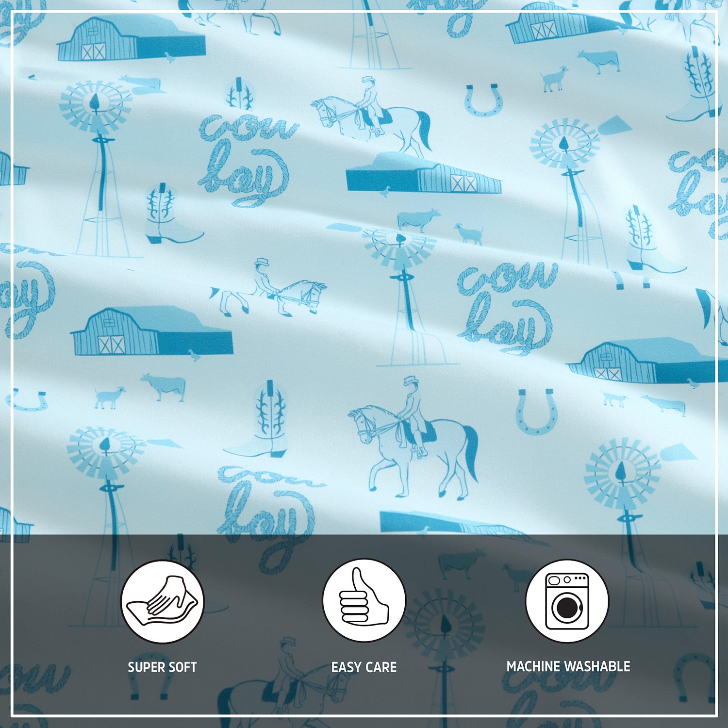 Wrangler Horse Farm Sheet Set