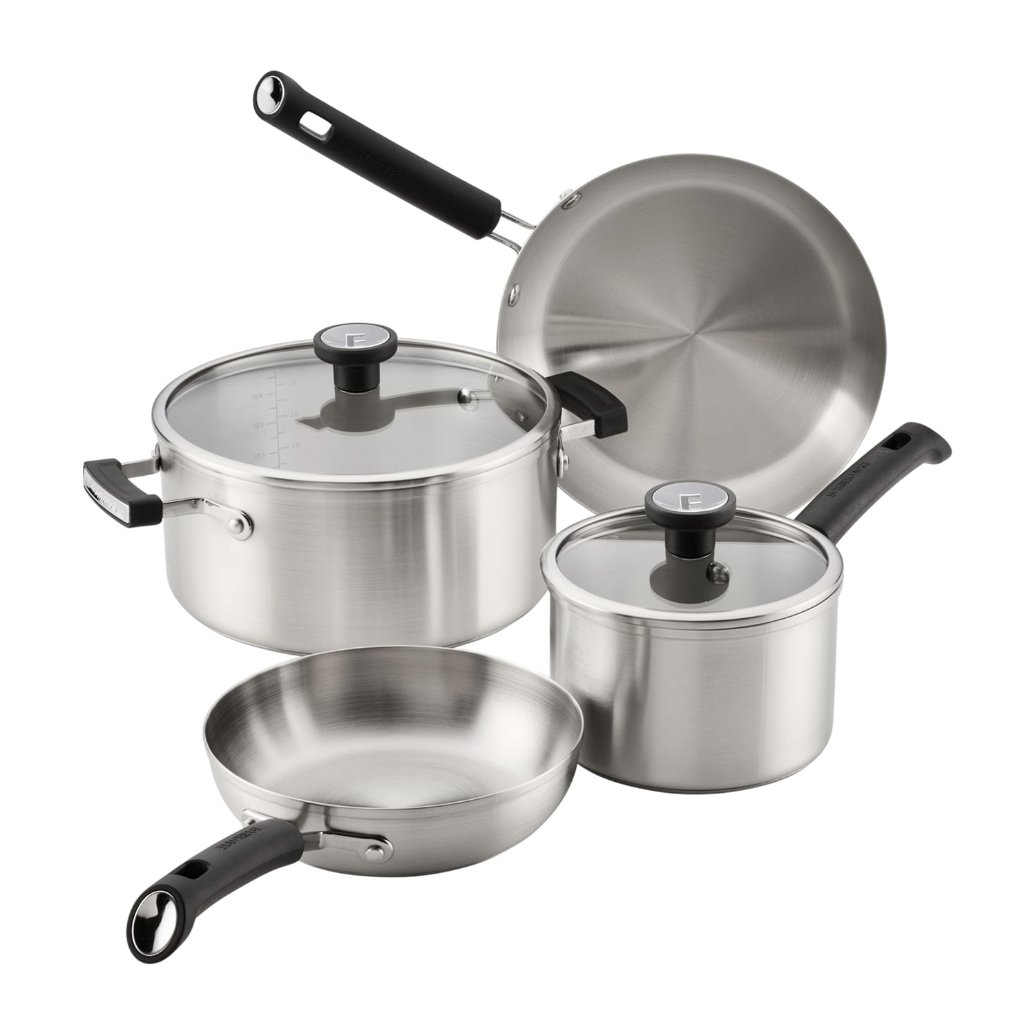Farberware Truecook Stainless Steel 8-pc. Cookware Set