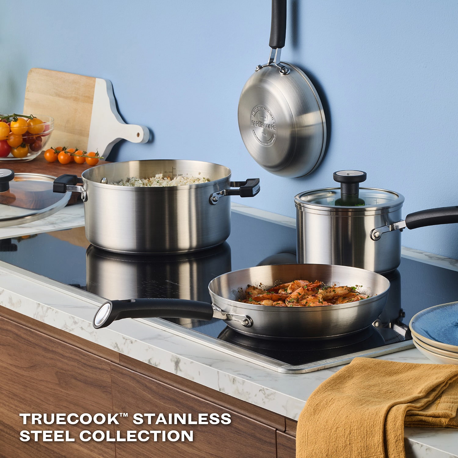 Farberware Truecook Stainless Steel 8-pc. Cookware Set