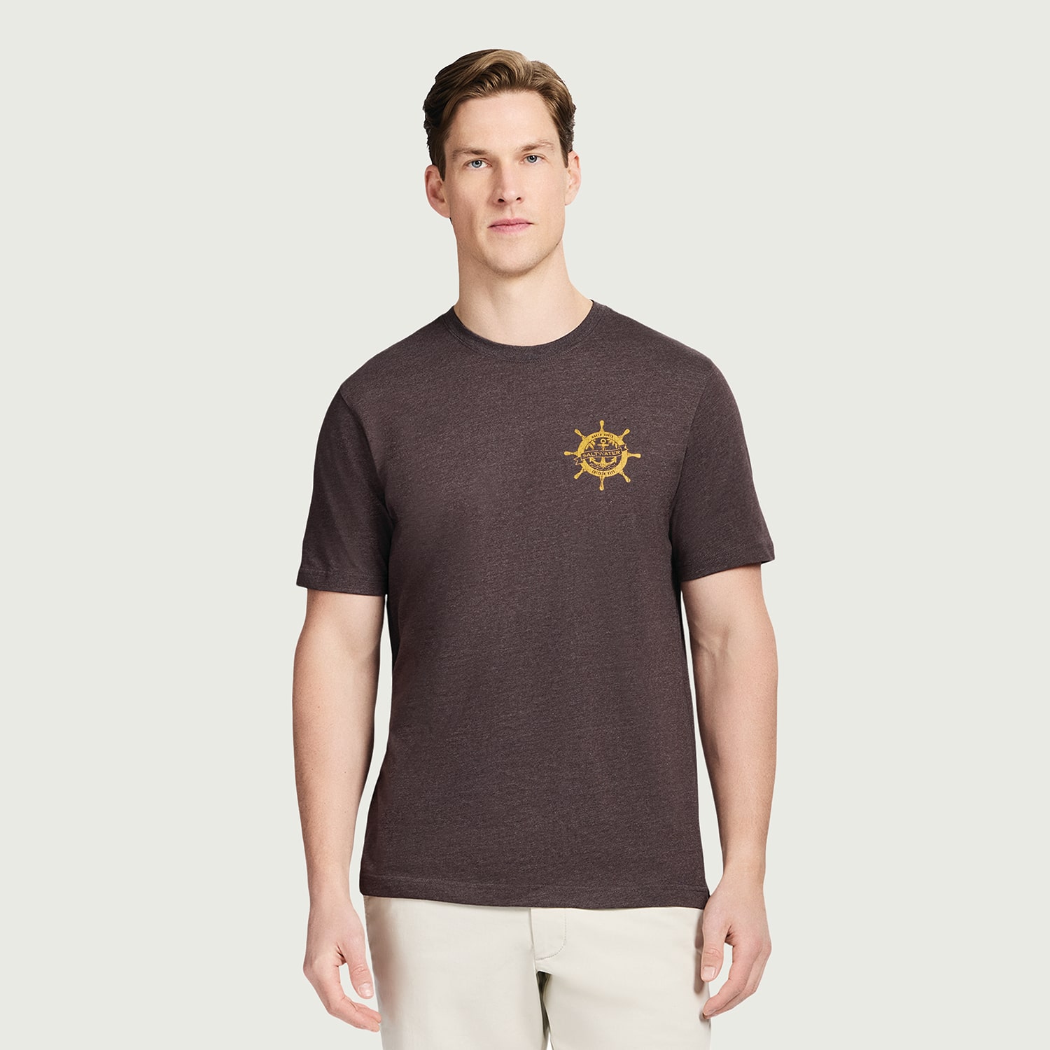 IZOD Mens Round Neck Short Sleeve Classic Fit Graphic T-Shirt